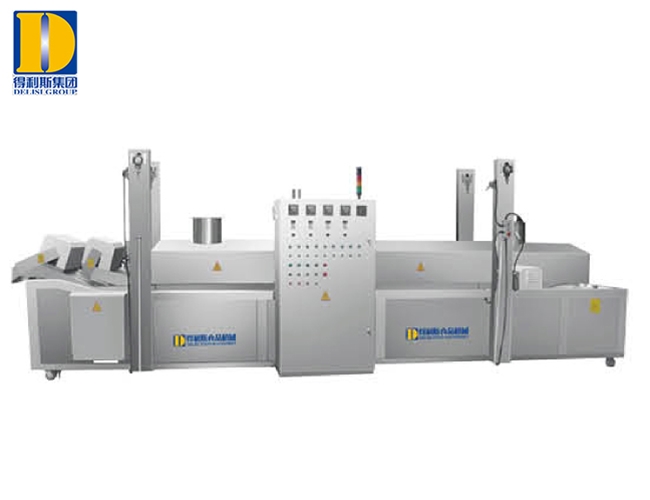 網(wǎng)帶式油炸流水線（電、導(dǎo)熱油）